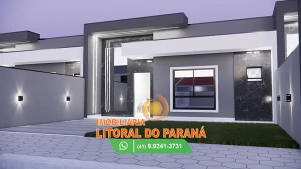 Casa Nova 2 Dormitórios - Pontal do Paraná
