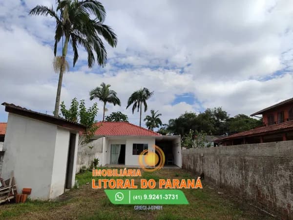 Casa 02 dormitórios com amplo terreno - Balneário Grajú - Pontal do Paraná