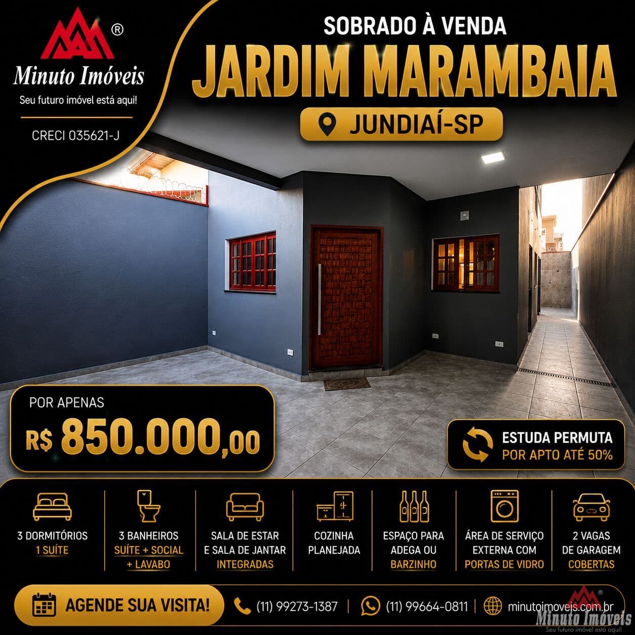 Casa Sobrado Sobrado à Venda – Jardim Marambaia – Jundiaí/SP R$ 920.000,00