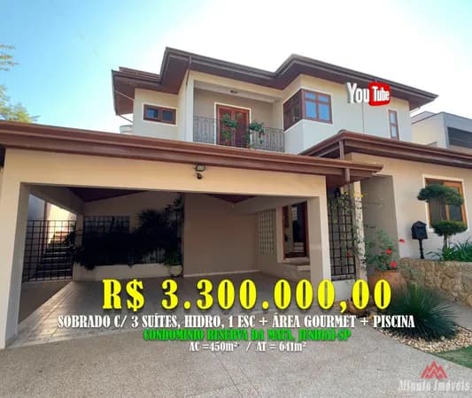 Casa à venda no Portal do Paraíso I – Jundiaí/SP