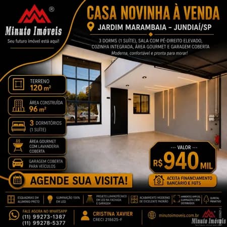 🏡 VOCÊ TERIA CORAGEM DE VISITAR UMA CASA DESSA E NÃO SE APAIXONAR? 📍 Jardim Marambaia | Jundiaí/SP 💰 R$ 940.000,00