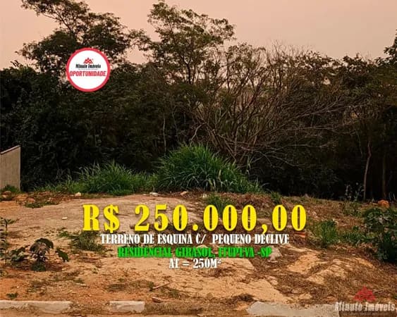 Terreno 250m² a venda em Itupeva-SP Loc: Residencial Girassol, Itupeva-SP.