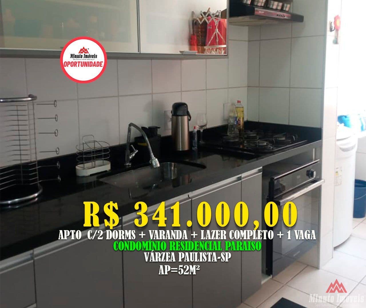 Residencial Paraíso, Várzea Paulista/SP 52m²