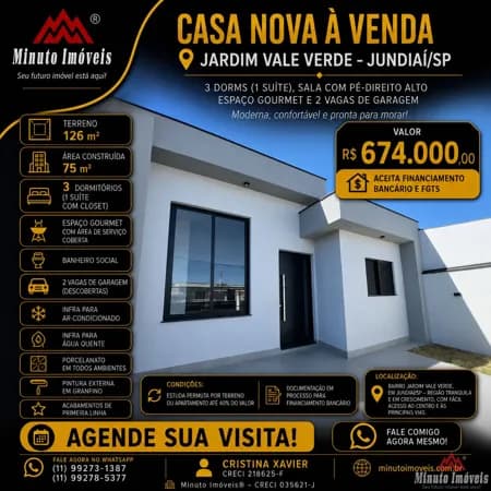 Casa em Jundiaí - Jardim Marambaia