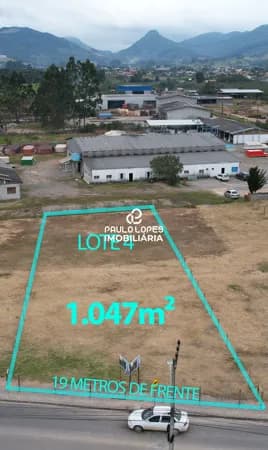 Terreno 1047m² na Geral - Areias em Paulo Lopes/SC - Lote