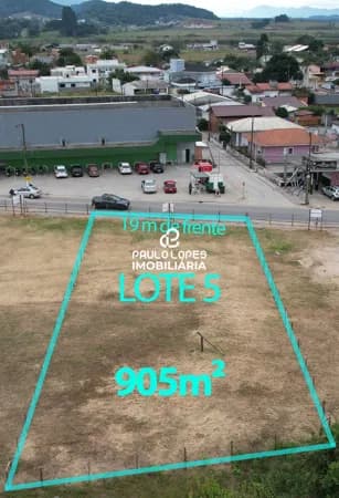 Lote 905,84m² comercial/residencial em Paulo Lopes - Areias - Terreno
