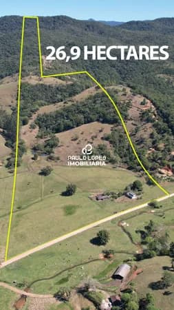 Terreno 26 hectares 1,2km da BR 101 em Paulo Lopes/SC