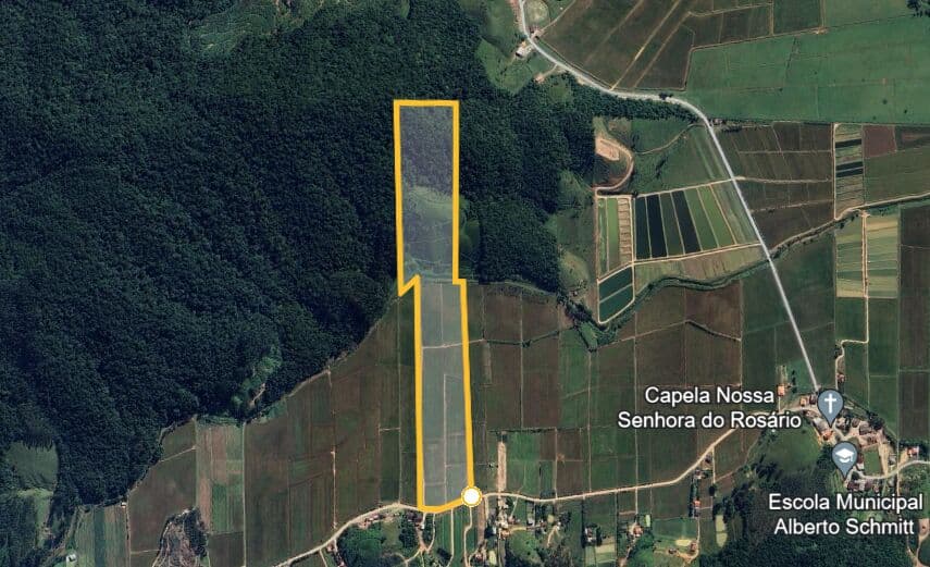 Terreno rural agrícola à venda no bairro Baú Central em Ilhota-SC