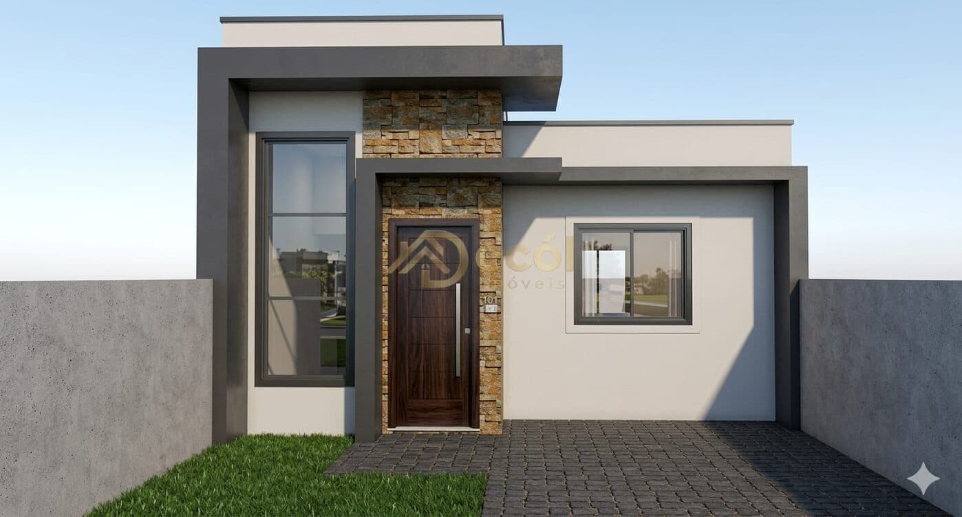 Casa 3 quartos na planta em Campo Largo/PR - JD. Iruãma